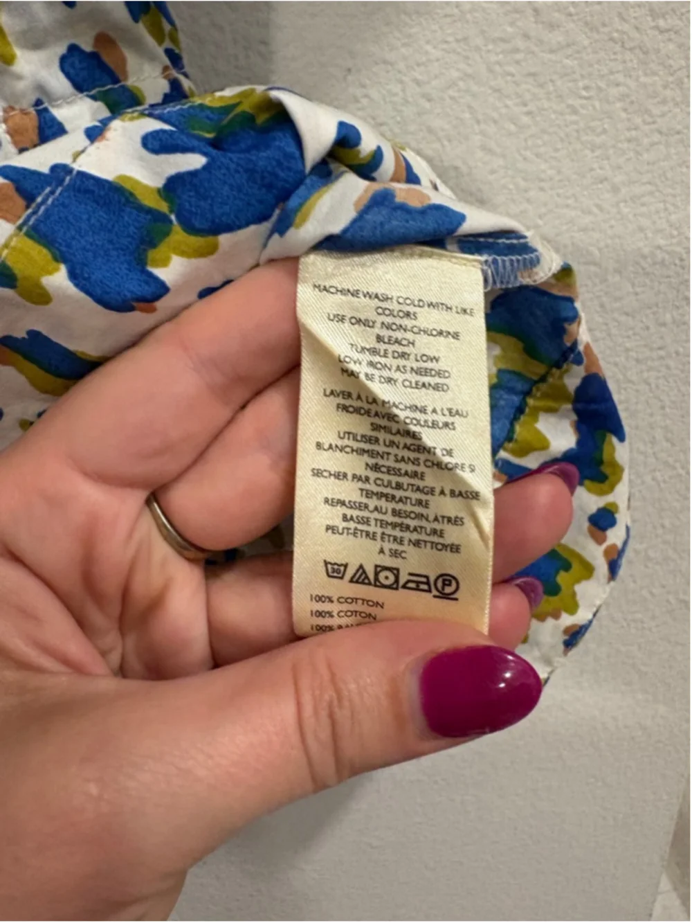 Anthropologie Somerset Puff Sleeve Smocked Waist Blouse Peplum Top Blue Small